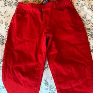 Old Navy RED straight leg pants